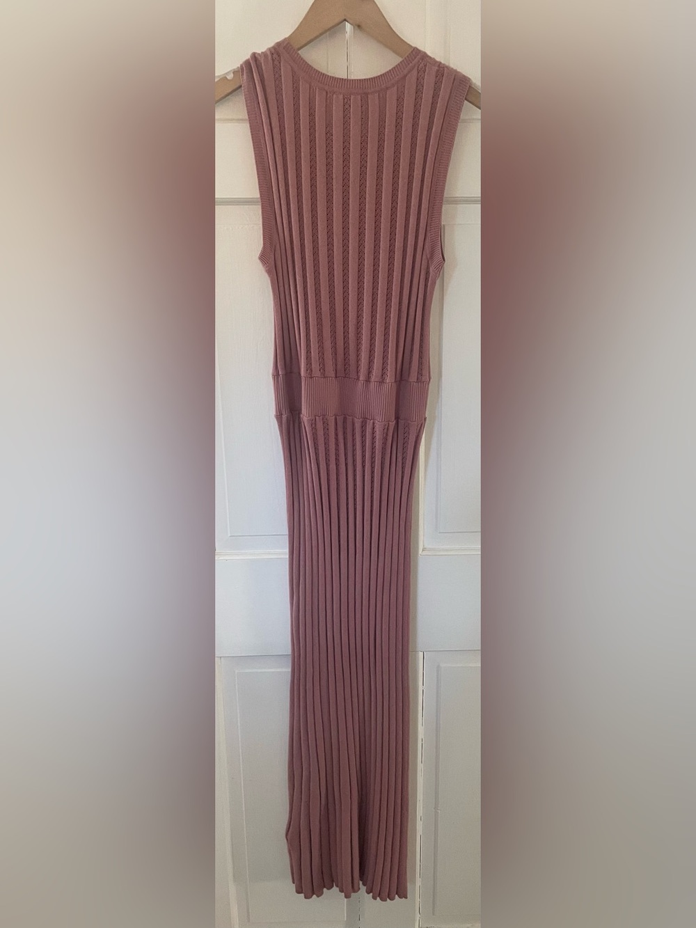 Varley Florian Knit Midi Dress in Dusty Rose Small NWOT - Picture 4 of 10
